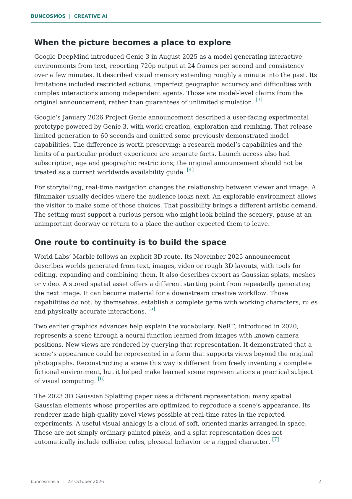 Page 2 of When AI Worlds Learn to Remember; full text follows.