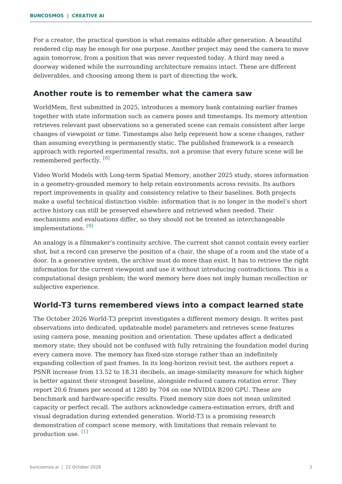Page 3 of When AI Worlds Learn to Remember; full text follows.